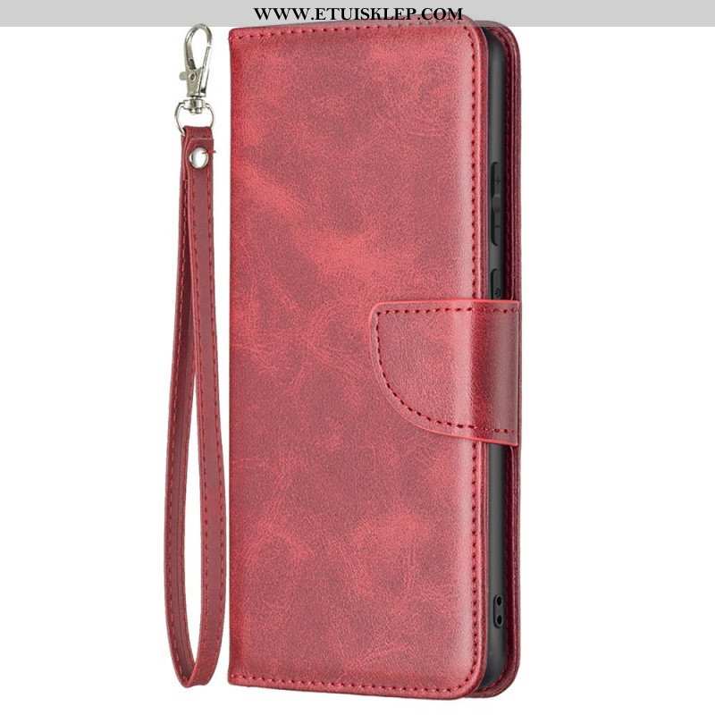 Etui Folio do Samsung Galaxy M23 5G Ukośne Zapięcie Z Paskiem